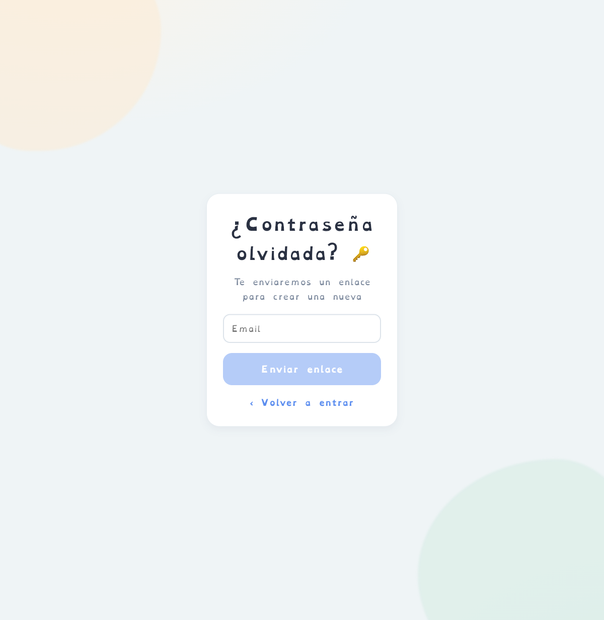 Recuperar contraseña